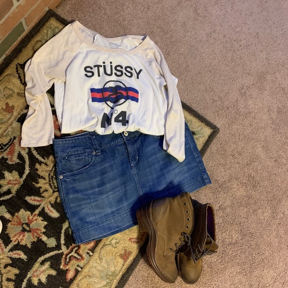 Sz 8 American Eagle denim skirt - Picture 3 of 9